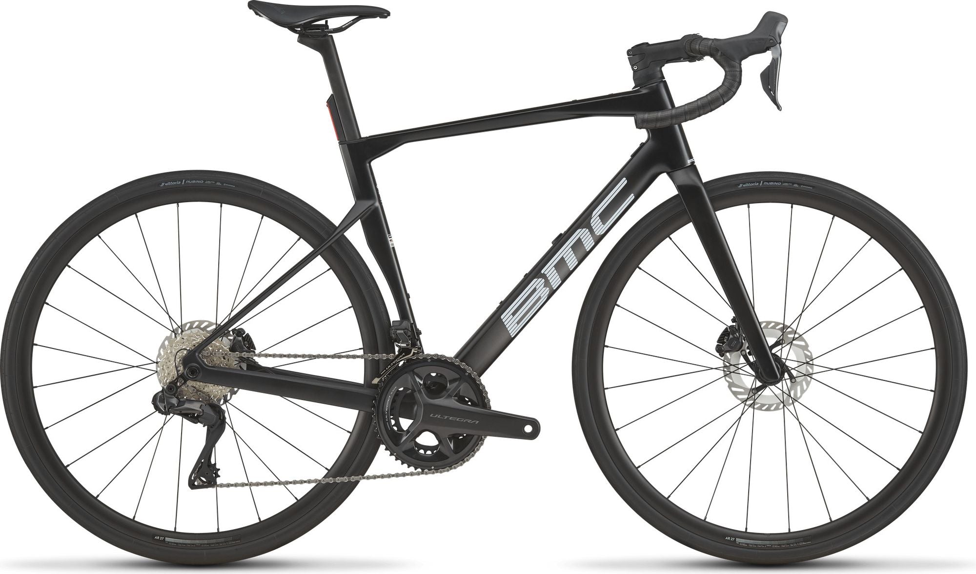 Vélo de Route BMC Roadmachine One Shimano Ultegra Di2 12V 700 mm Noir Carbone 2027