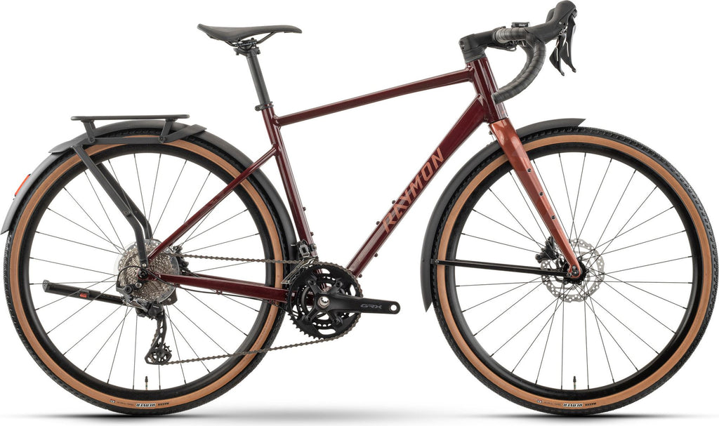 Vélo de Gravel Raymon Territ Pro Street Shimano GRX 11V 700 mm Marron/Rouge 2026