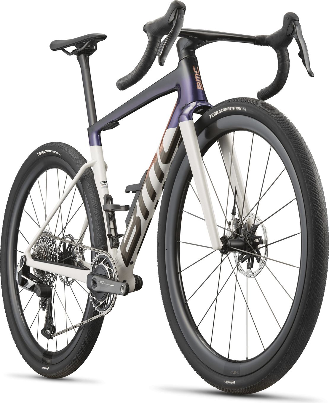 Vélo de Gravel BMC Kaius 01 One Sram Red AXS 13V 700 mm Blanc/Bleu Marine/Noir 2027