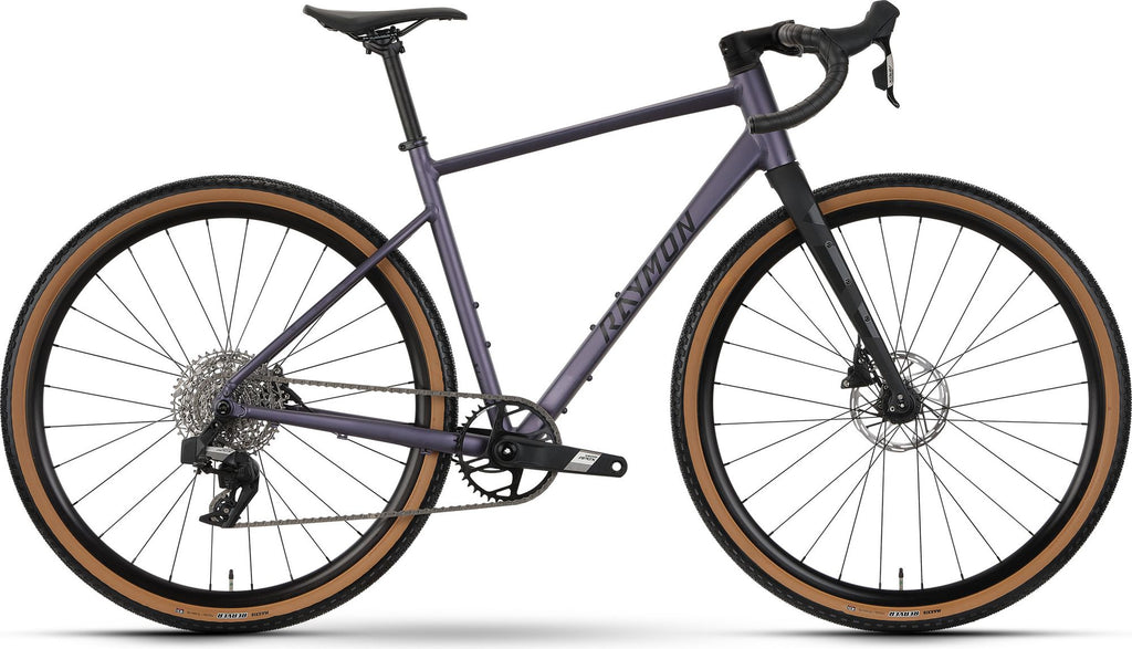 Vélo de Gravel Raymon Territ Ultra Sram Apex XPLR AXS 12V 700 mm Violet/Noir 2026