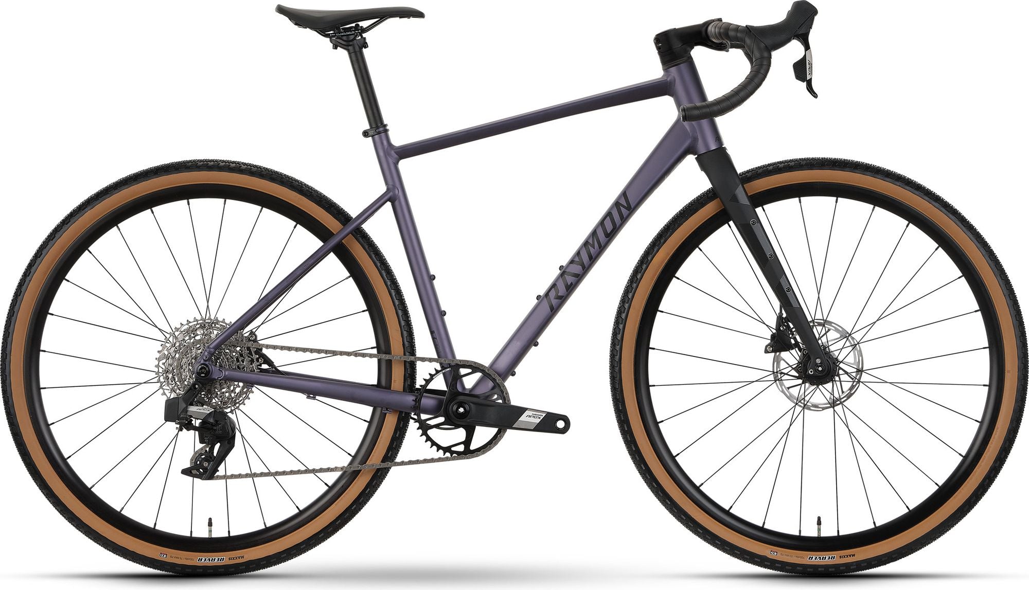 Vélo de Gravel Raymon Territ Ultra Sram Apex XPLR AXS 12V 700 mm Violet/Noir 2026
