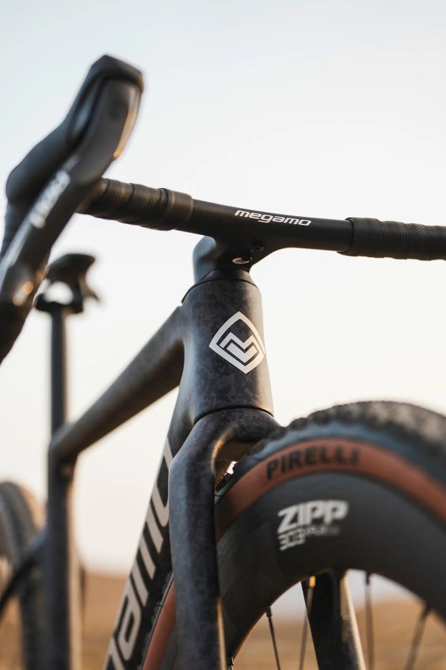 Combo Cintre/Potence Megamo Carbon Gravel Racing 380 mm Noir 2026