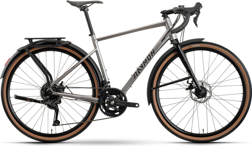 Vélo de Gravel Raymon Territ Pure Street Shimano Cues 9V 700 mm Gris Lilas 2026