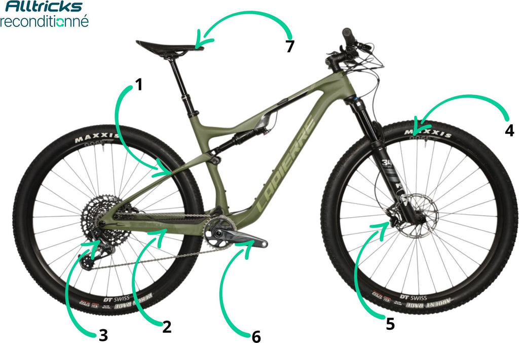 VTT Tout Suspendu Lapierre XRM 7.9 Sram XO1 12V T.L 176/186cm - Produit Reconditionné