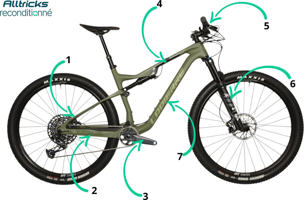 VTT Tout Suspendu Lapierre XRM 7.9 Sram XO1 12V T.M 168/178cm - Produit Reconditionné