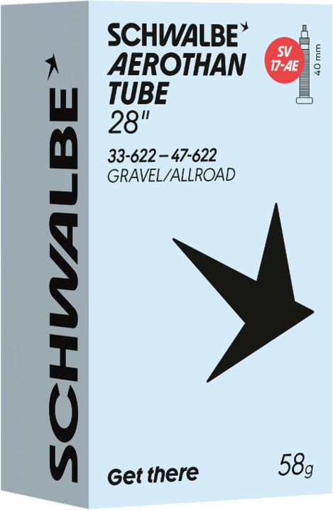 Chambre à Air Allégée Schwalbe Aerothan Gravel/Allroad Schwalbe SV17AE 700 mm Presta 40 mm