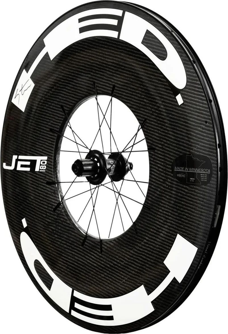 Roue Arrière HED Jet 180 700mm | 12x142mm | CenterLock | Noir/Blanc