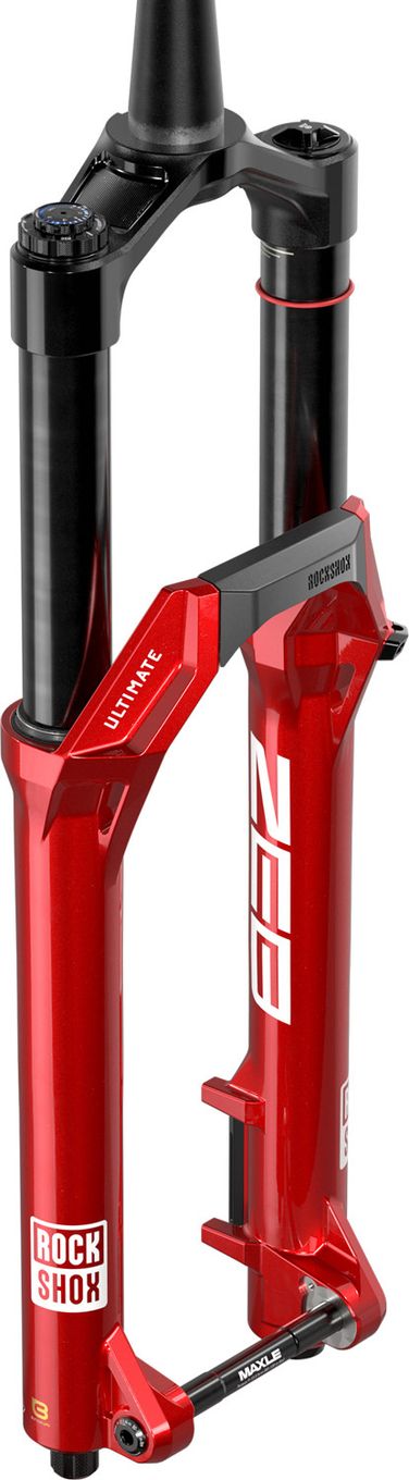 Fourche RockShox ZEB Ultimate 29'' | Charger 3.2 RC2 w/ ButterCups | Maxle Stealth Boost 15x110 mm | Déport 44 mm | Rouge Electric 2027