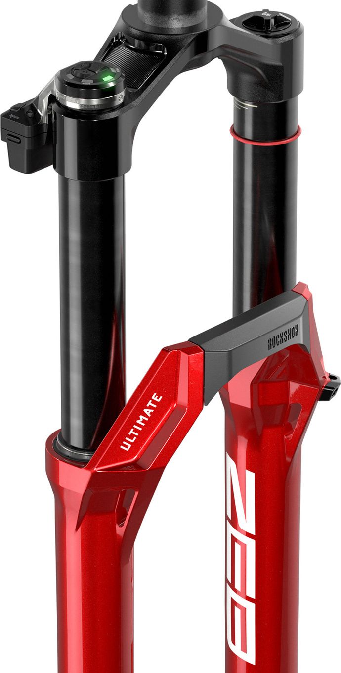 Fourche RockShox ZEB Ultimate Flight Attendant 29'' | Charger 3.2 FA w/ ButterCups | Maxle Stealth Boost 15x110 mm | Déport 44 mm | Rouge Electric 2027