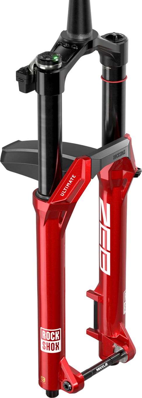 Fourche RockShox ZEB Ultimate Flight Attendant 29'' | Charger 3.2 FA w/ ButterCups | Maxle Stealth Boost 15x110 mm | Déport 44 mm | Rouge Electric 2027
