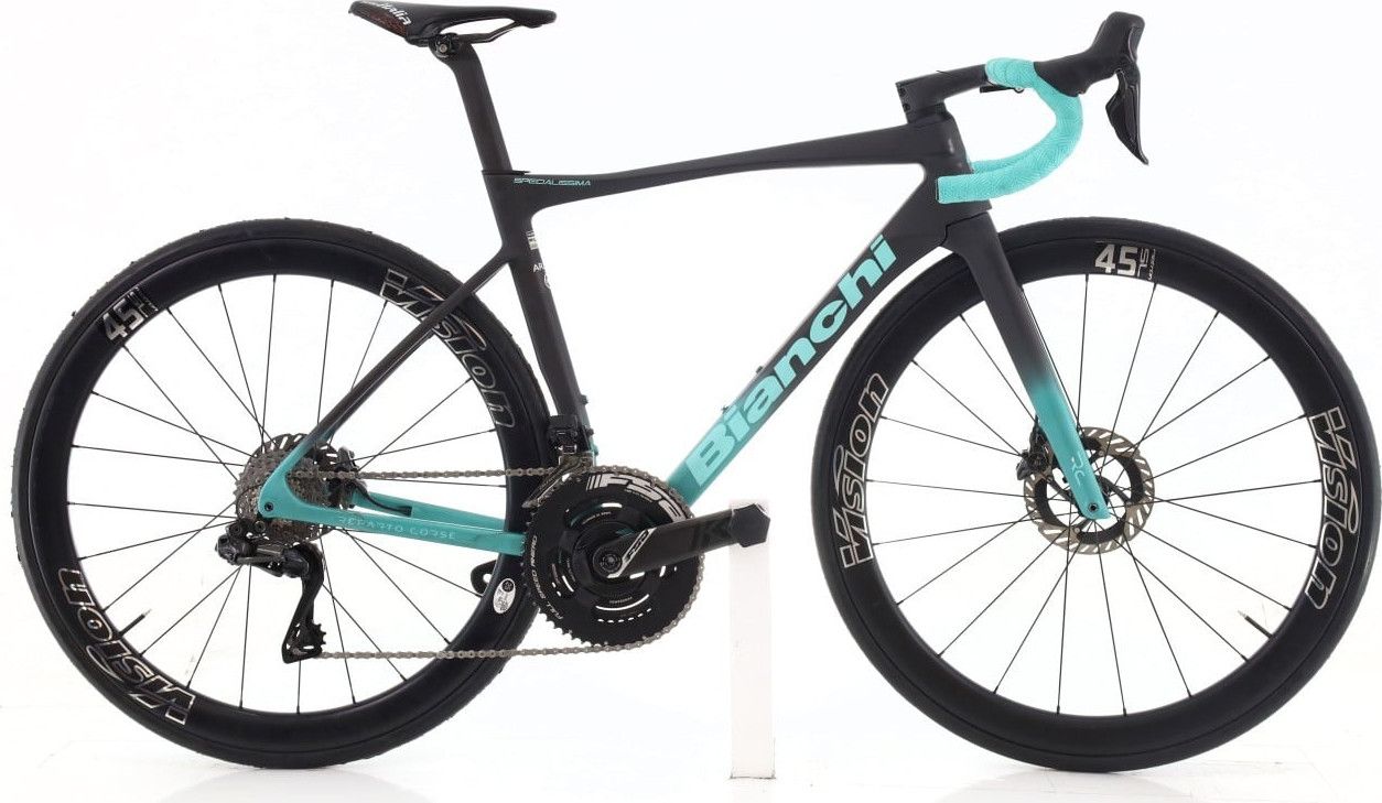Produit reconditionné · Bianchi Specialissima RC Arkea Team Di2 12V · Gris / Vélo de route | Très bon état
