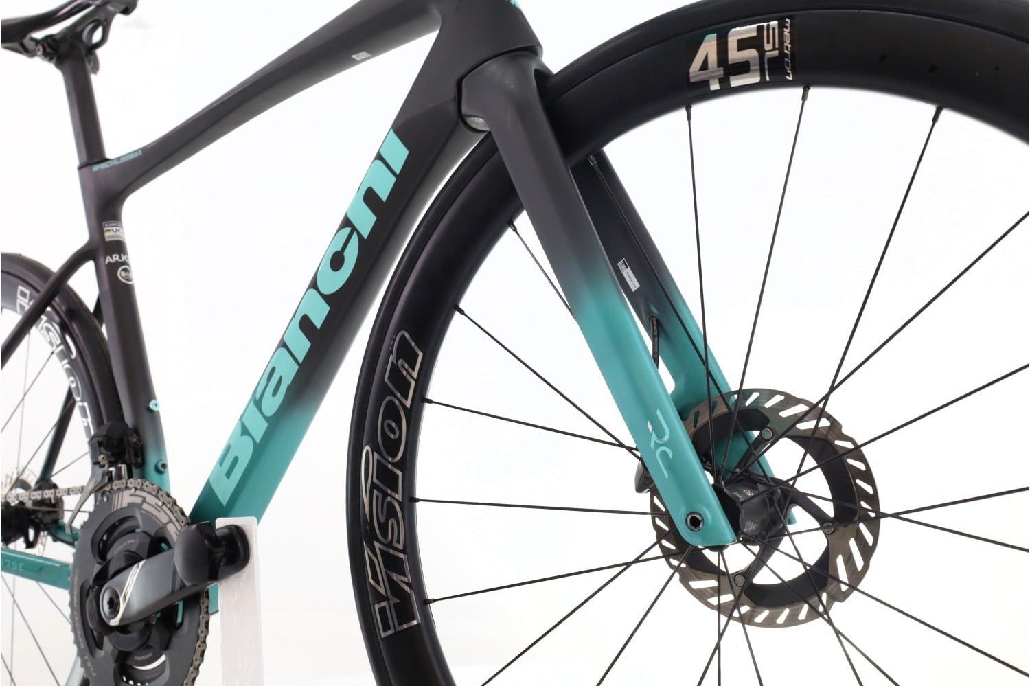 Produit reconditionné · Bianchi Specialissima RC Arkea Team Di2 12V · Gris / Vélo de route | Très bon état