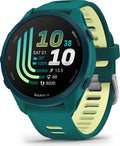 Montre GPS Garmin Forerunner 170 Music Vert Canard avec Bracelet en Silicone Vert Canard/Citron