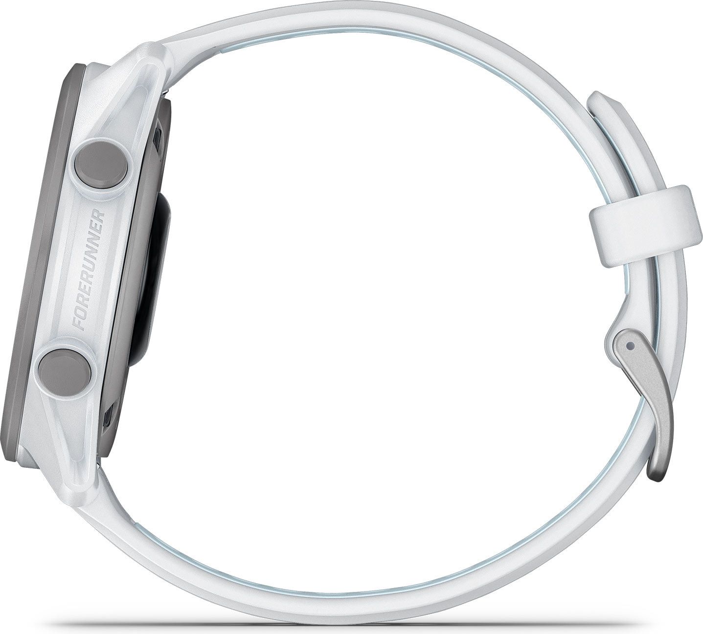 Montre GPS Garmin Forerunner 170 Music Blanc avec Bracelet en Silicone Blanc/Bleu Ciel
