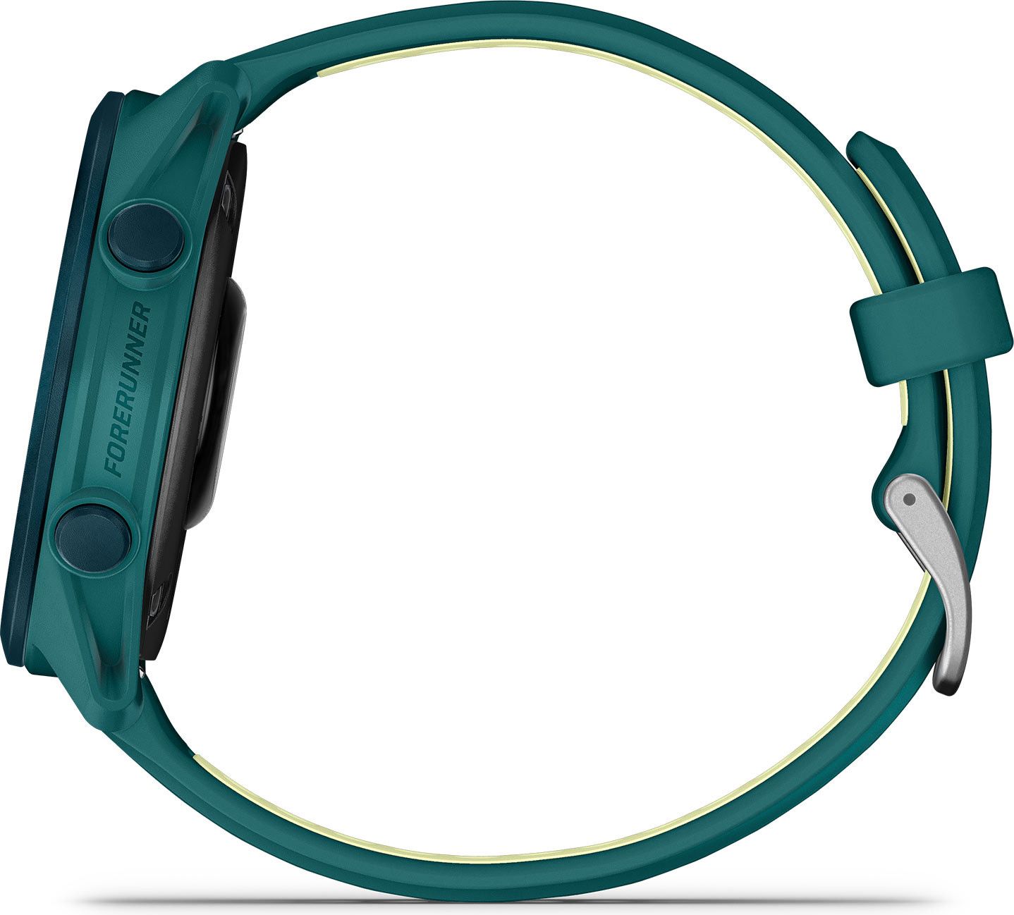 Montre GPS Garmin Forerunner 170 Music Vert Canard avec Bracelet en Silicone Vert Canard/Citron