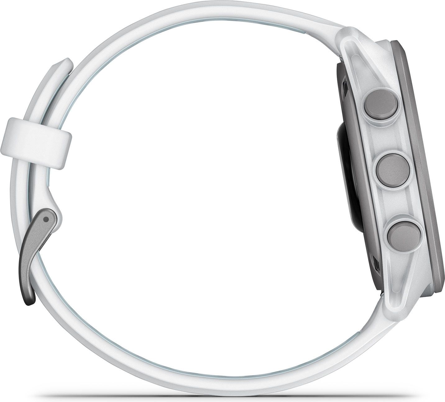 Montre GPS Garmin Forerunner 170 Blanc avec Bracelet en Silicone Blanc/Bleu Ciel