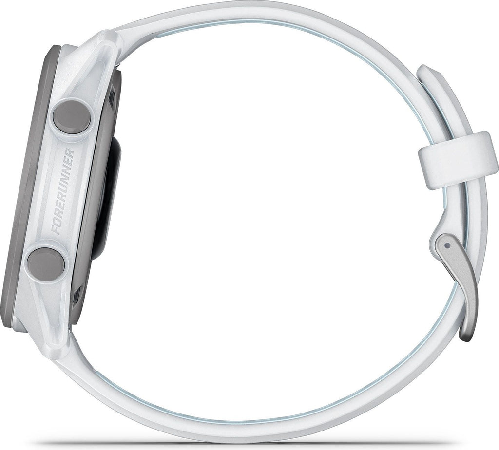 Montre GPS Garmin Forerunner 170 Blanc avec Bracelet en Silicone Blanc/Bleu Ciel