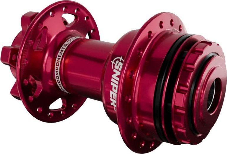 Moyeu Arrière SD-X Sniper Evo Air HSX 15mm 28H Rouge