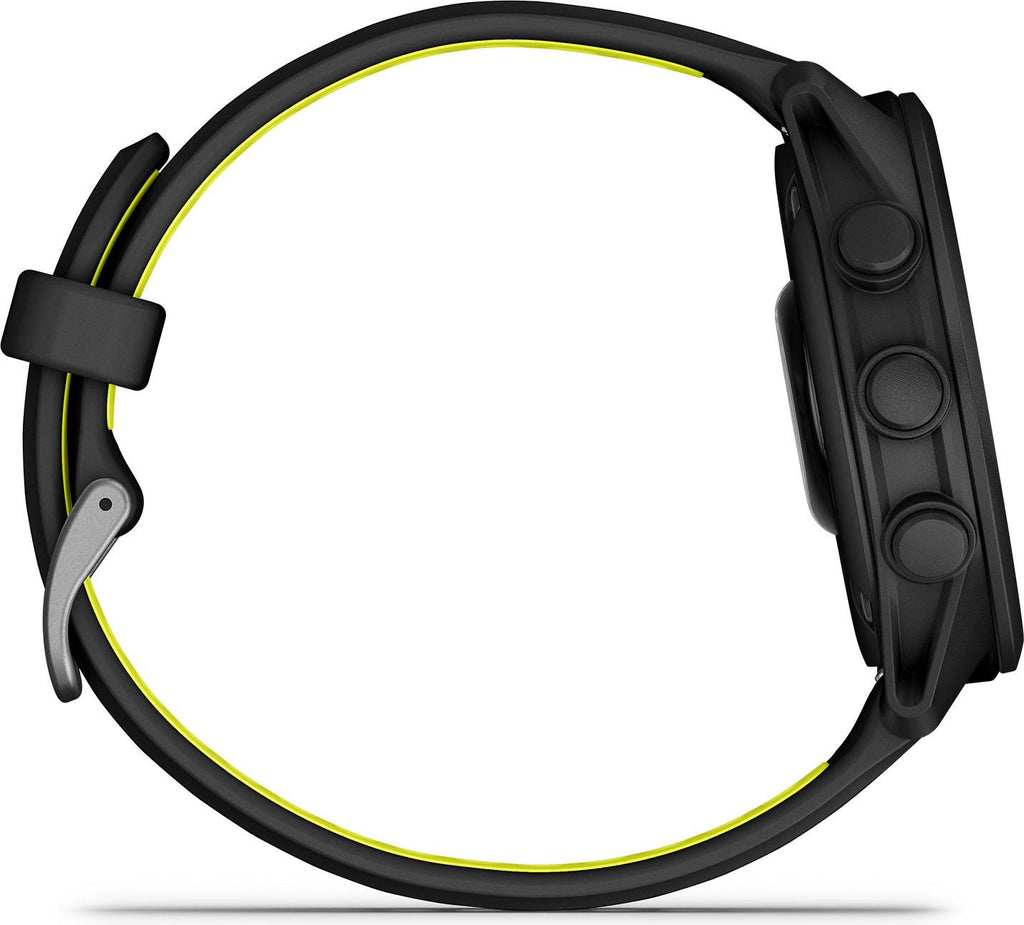 Montre GPS Garmin Forerunner 170 Noir avec Bracelet en Silicone Noir/Jaune