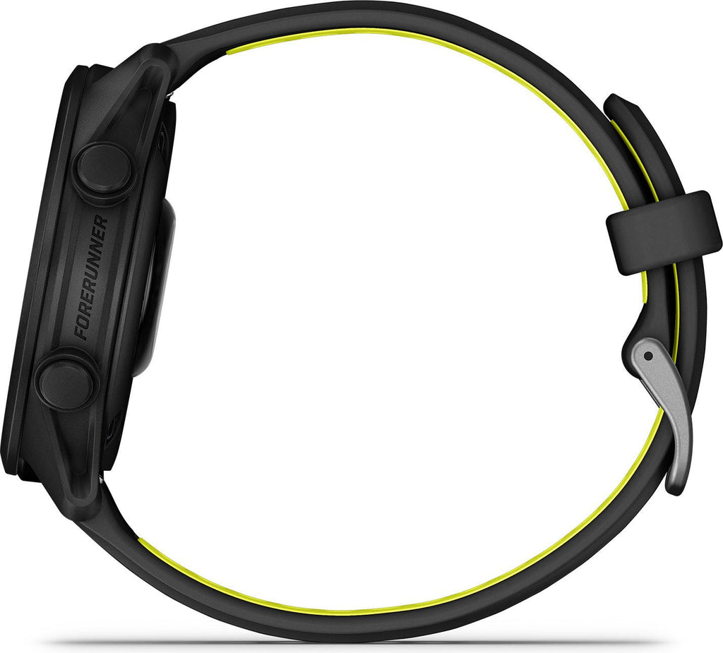 Montre GPS Garmin Forerunner 170 Noir avec Bracelet en Silicone Noir/Jaune