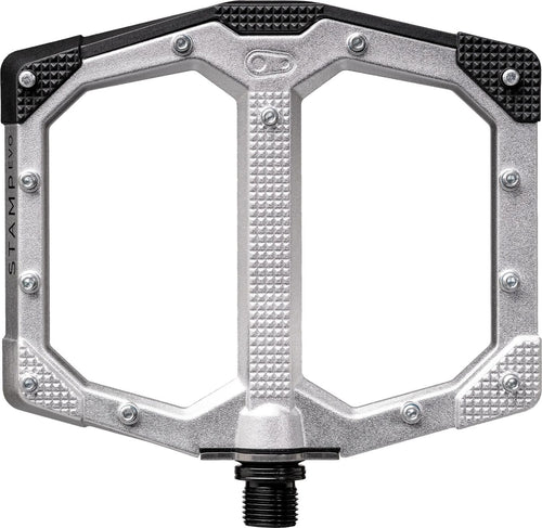 Paire de Pédales Plates Crankbrothers Stamp Evo - Large Argent