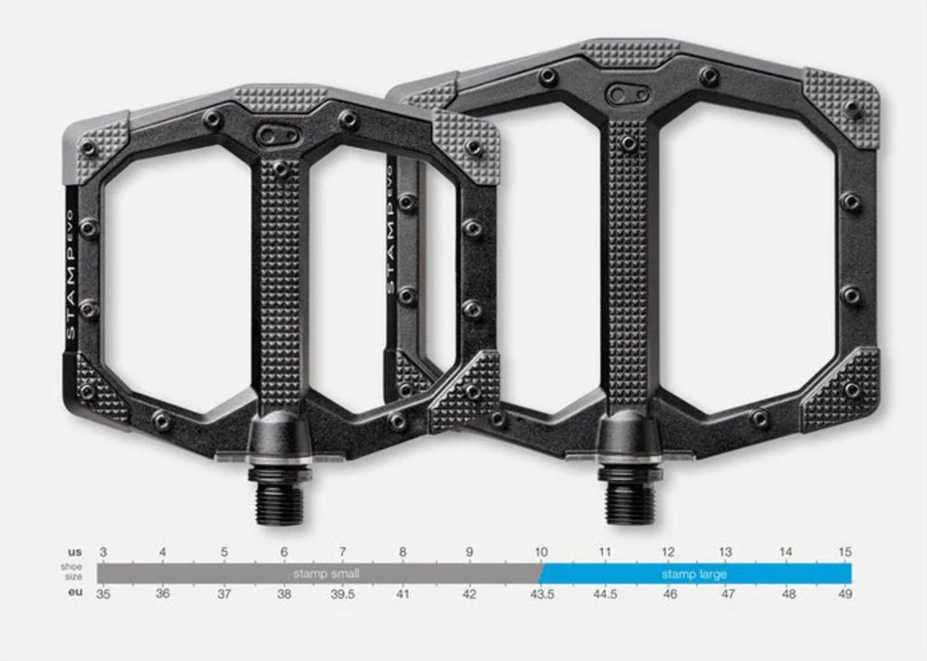 Paire de Pédales Plates Crankbrothers Stamp Evo - Small Argent