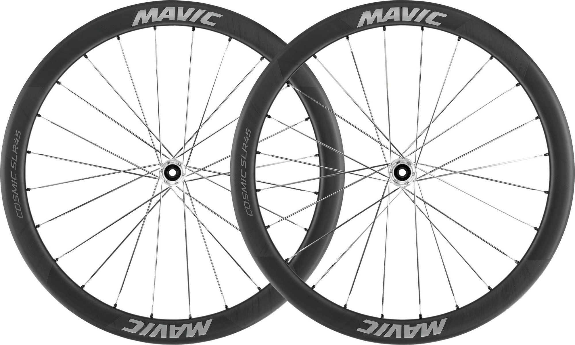 Paire de Roues Mavic Cosmic SLR 45 Disc 700mm | 12x100 - 12x142 mm | Centerlock | Argent