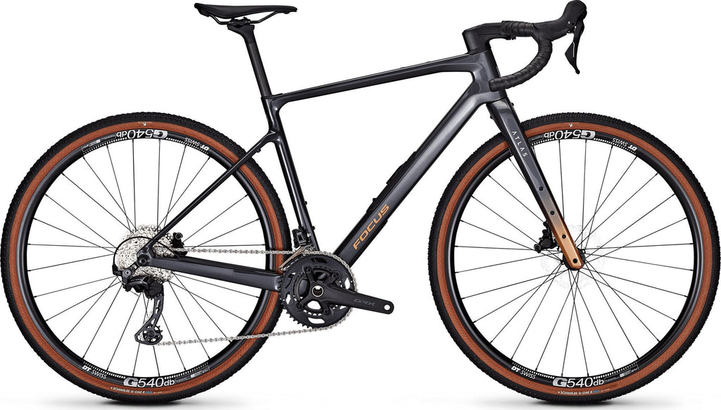 Vélo de Gravel Focus Atlas 8.7 Shimano GRX 12V 700 mm Gris/Marron 2026