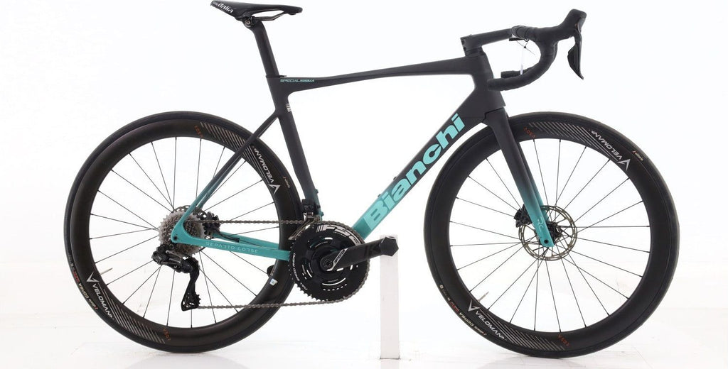 Produit reconditionné · Bianchi Specialissima RC Di2 12V · Bleu / Vélo de route | Très bon état