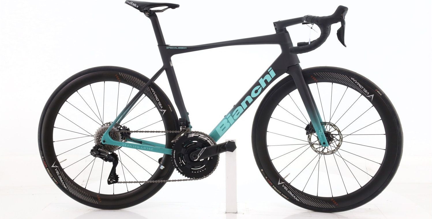 Produit reconditionné · Bianchi Specialissima RC Di2 12V · Bleu / Vélo de route | Très bon état