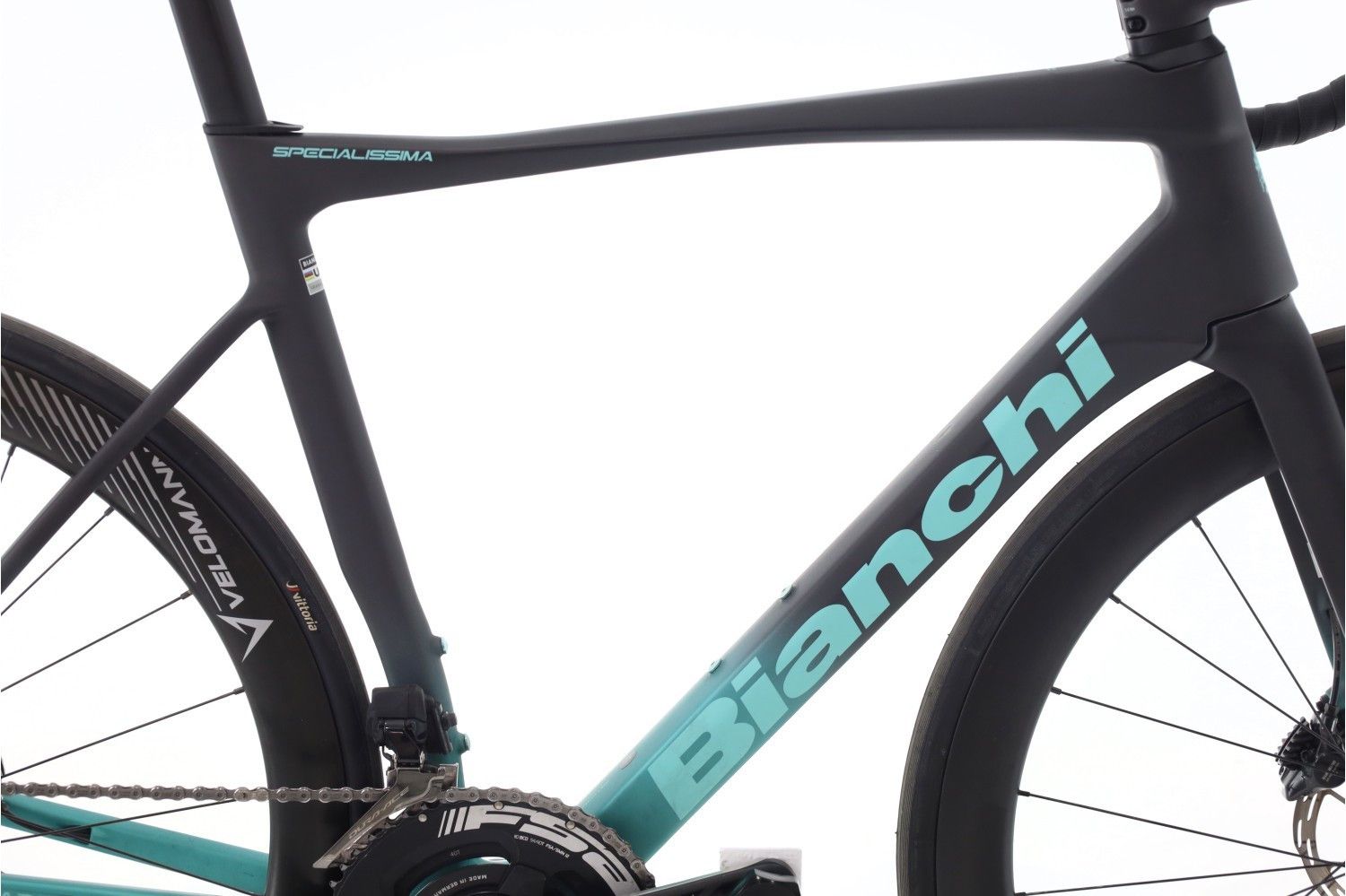 Produit reconditionné · Bianchi Specialissima RC Di2 12V · Bleu / Vélo de route | Très bon état