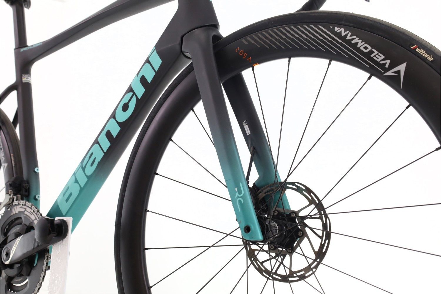 Produit reconditionné · Bianchi Specialissima RC Di2 12V · Bleu / Vélo de route | Très bon état