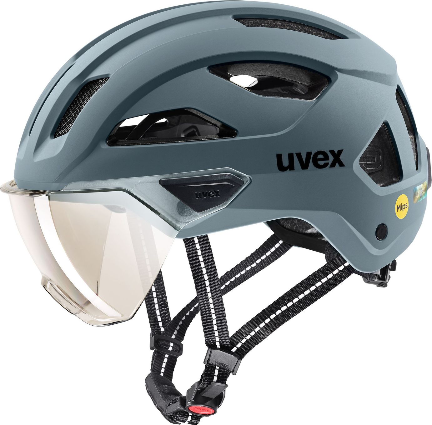 Casque Ville Uvex Stride Visor Mips Vert Lime