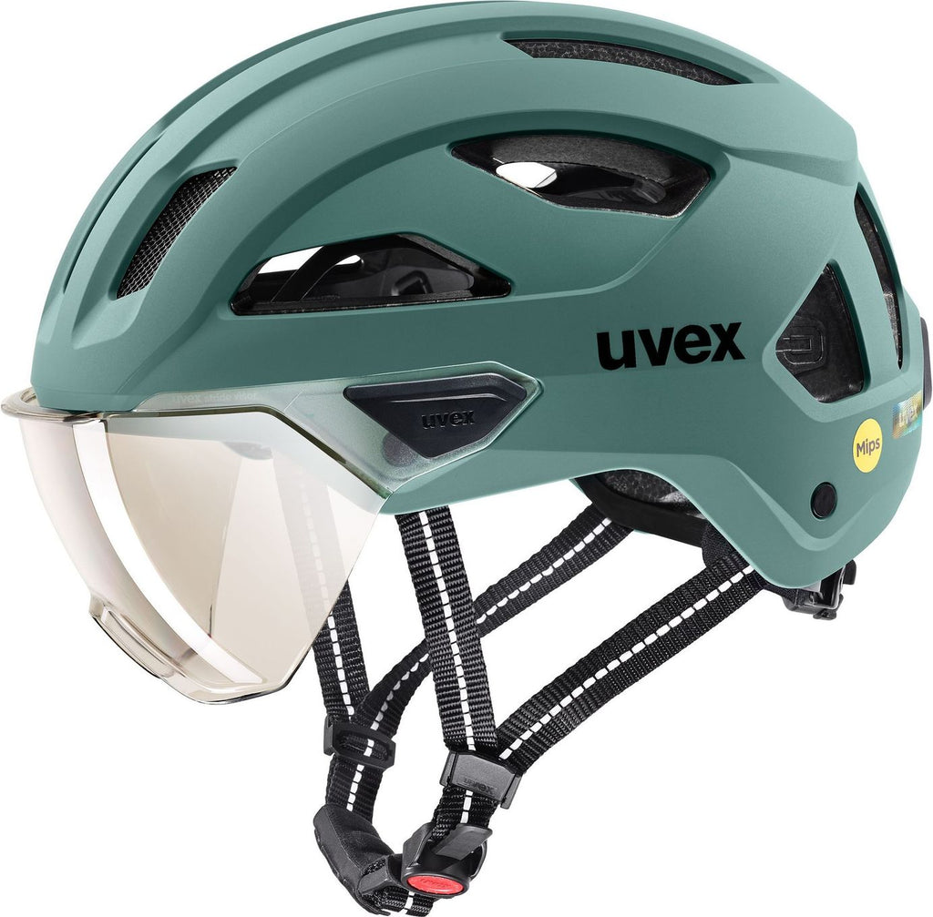 Casque Ville Uvex Stride Visor Mips Vert Sage