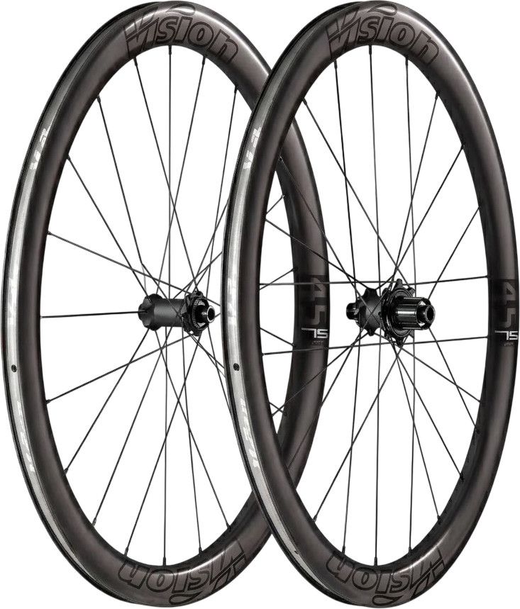 Paire de Roues Vision Metron 45 SL Disc Clincher/TL 700mm | 12x100 - 12x142 mm | Centerlock