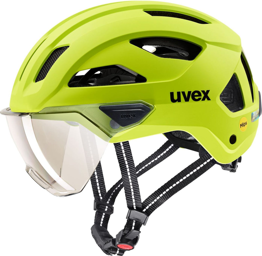 Casque Ville Uvex Stride Visor Mips Vert Lime