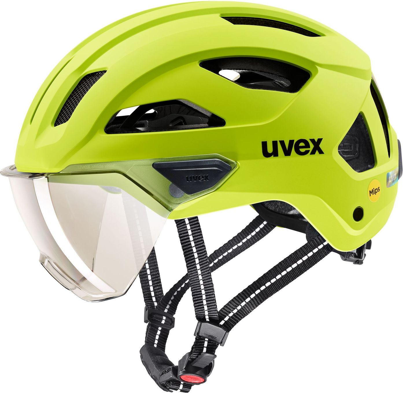 Casque Ville Uvex Stride Visor Mips Vert Lime