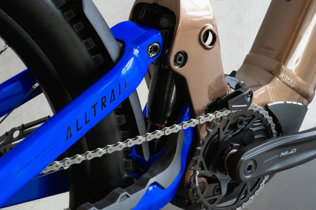 VTT Électrique Tout-Suspendu Haibike AllTrail 6 29"/27.5" Shimano 12V 800 Wh Bosch 120 Nm Marron/Bleu 2026