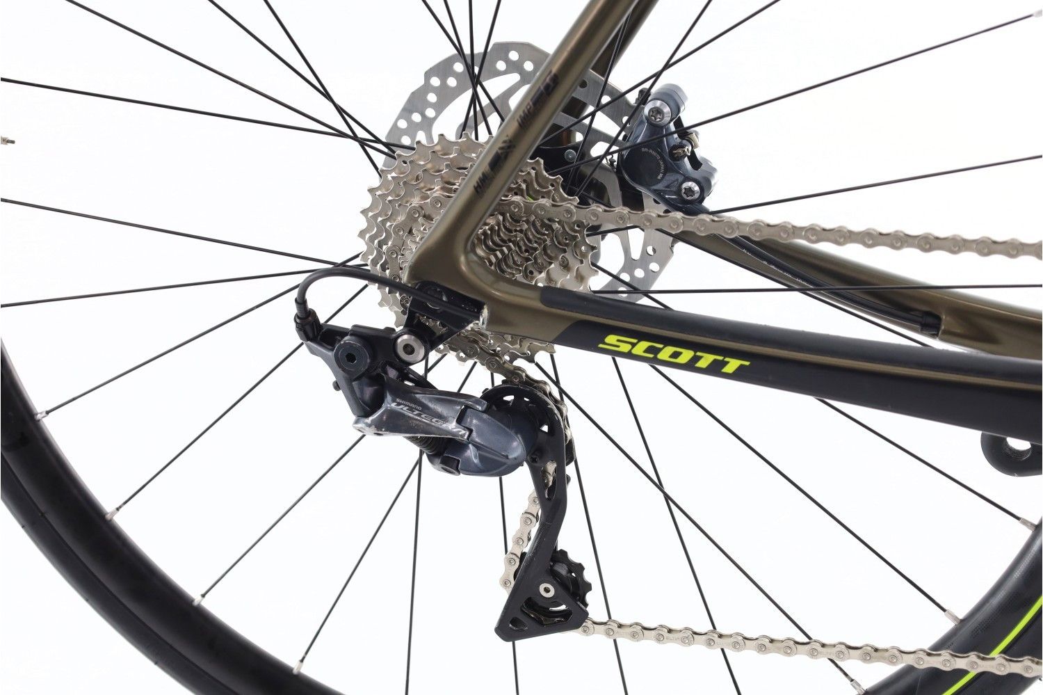 Produit reconditionné · Scott Addict 10 · Vert / Vélo de route | Très bon état