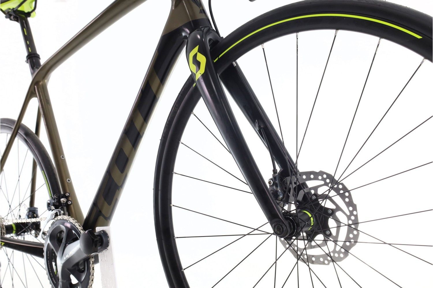 Produit reconditionné · Scott Addict 10 · Vert / Vélo de route | Très bon état