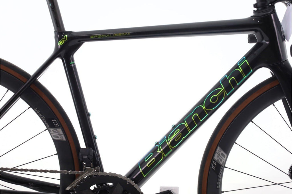 Produit reconditionné · Bianchi Specialissima Di2 12V · Noir / Vélo de route | Très bon état