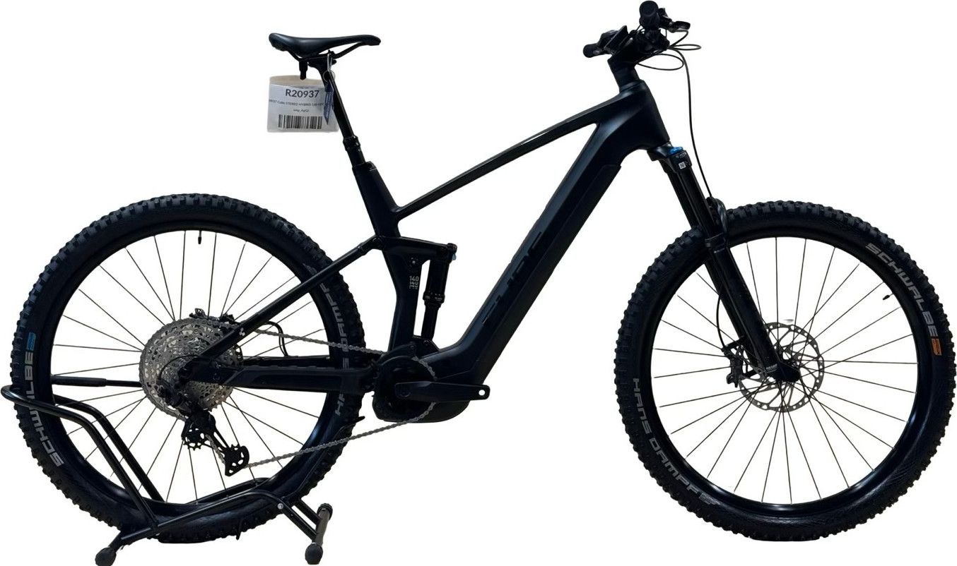 produit reconditionné . Cube Stereo Hybrid 140 HPC SLX 750 Shimano XT 2024 . VTT électrique . Cube . très bon état