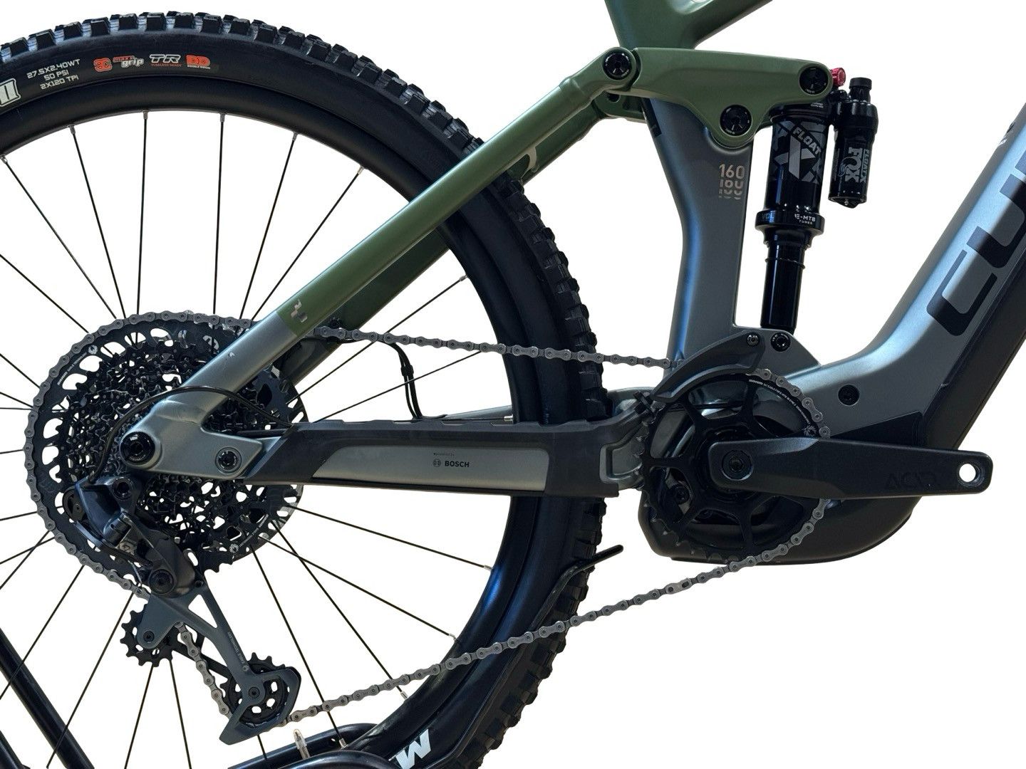 produit reconditionné . Cube Stereo Hybrid 160 HPC TM 750 Sram GX 2024 . VTT électrique . Cube . très bon état