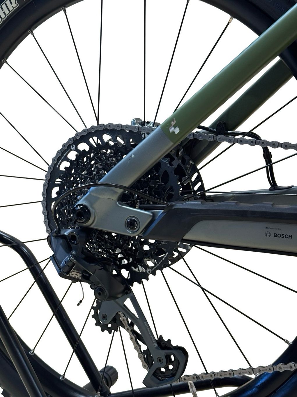 produit reconditionné . Cube Stereo Hybrid 160 HPC TM 750 Sram GX 2024 . VTT électrique . Cube . très bon état
