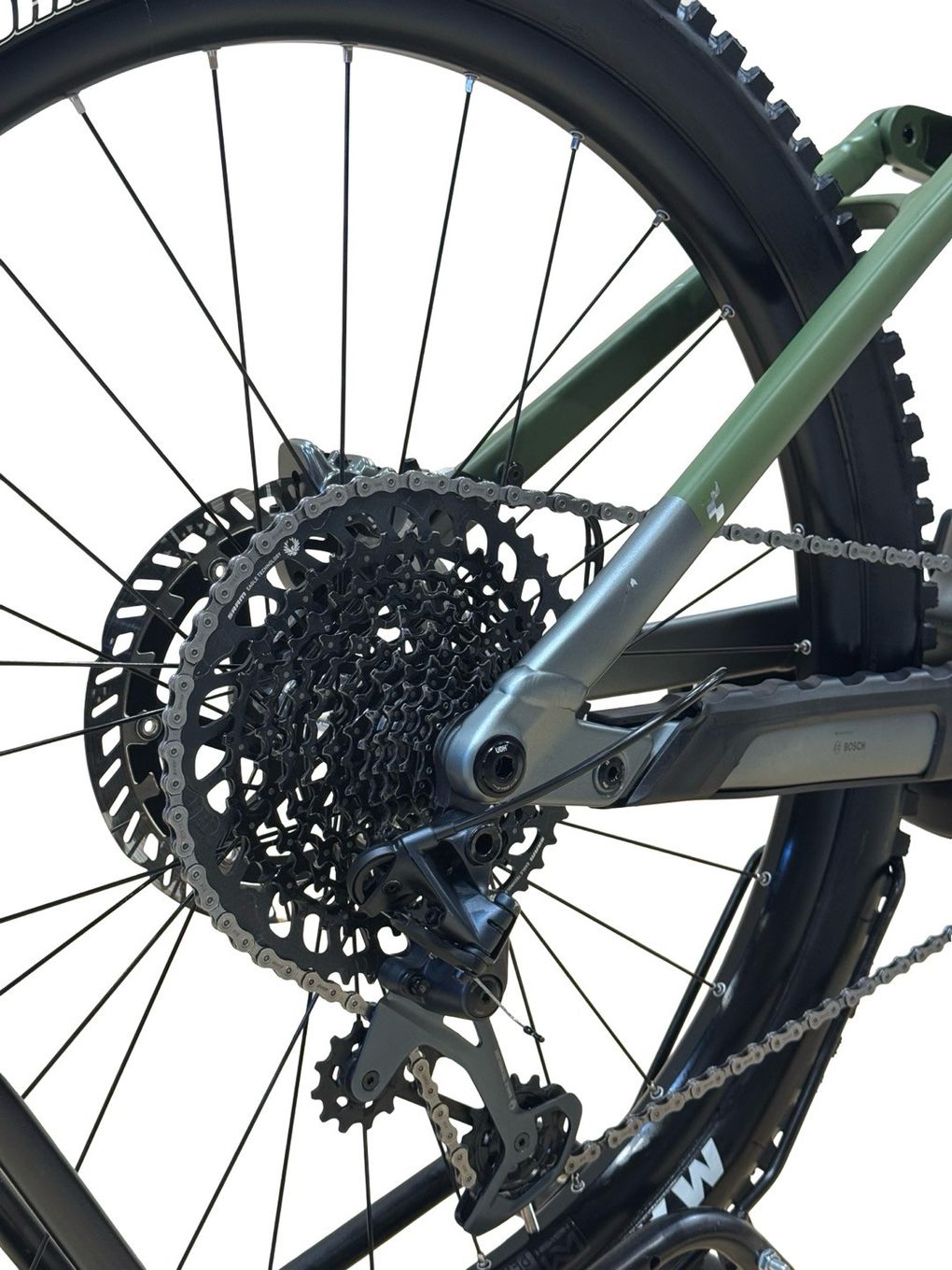 produit reconditionné . Cube Stereo Hybrid 160 HPC TM 750 Sram GX 2024 . VTT électrique . Cube . très bon état
