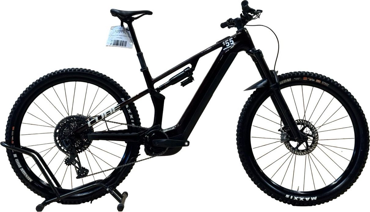 produit reconditionné . Cube Stereo Hybrid ONE55 C:68X SLX 750 Sram GX 2024 . VTT électrique . Cube . très bon état