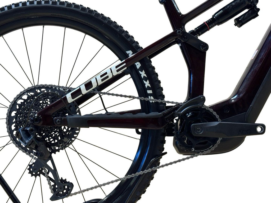 produit reconditionné . Cube Stereo Hybrid ONE55 C:68X SLX 750 Sram GX 2024 . VTT électrique . Cube . très bon état