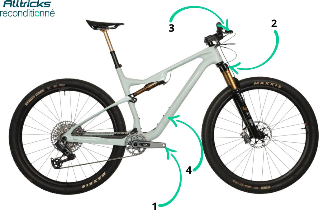 VTT Tout Suspendu Lapierre XRM 9.9 Sram GX AXS 12V 2026 T.XL 185/195cm - Produit Reconditionné