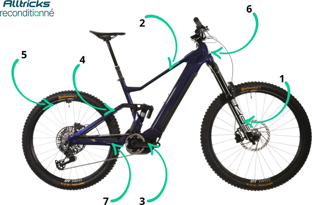 VTT Electrique Lapierre Overvolt AM 10.8 Sram AXS 12V Bosch 800Wh 120Nm T.L 180/190 - Produit Reconditionné