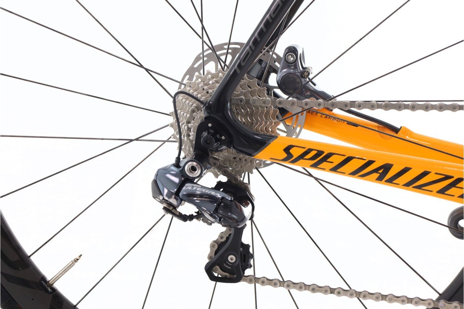 Produit reconditionné · Specialized Tarmac Di2 11V · Orange / Vélo de route | Très bon état